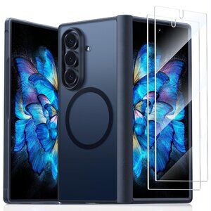 Magnetic Shockproof Case for Samsung Galaxy Z Fold 7 – Black New Open Box